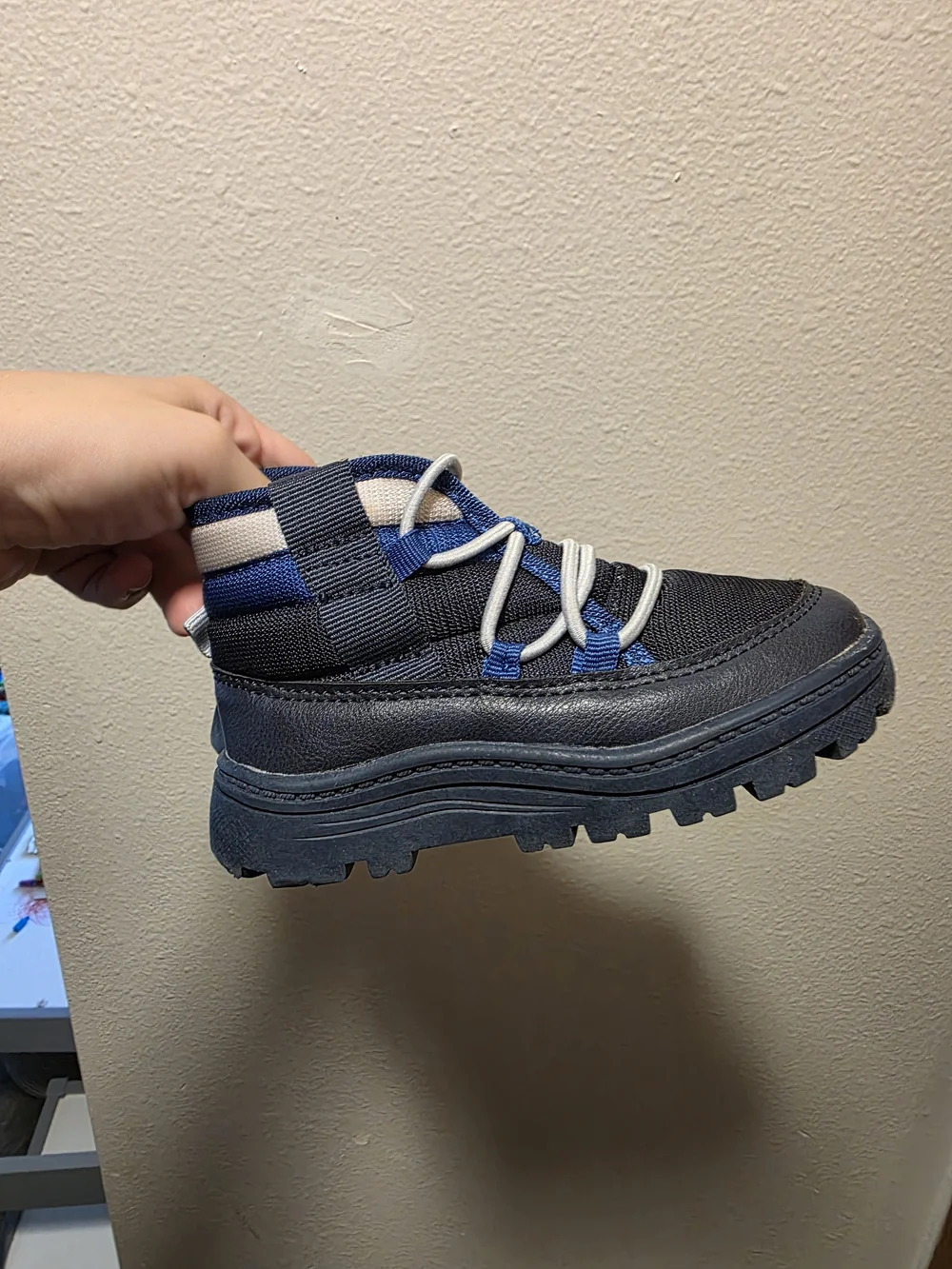 Carter's Navy and Blue Lace-Up Kids Boots